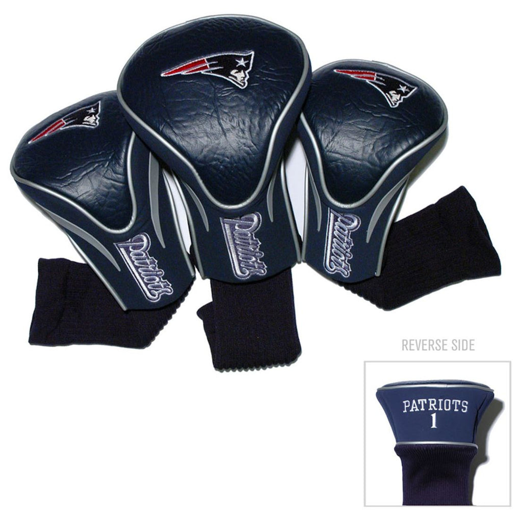 New England Patriots Golf Club 3 Piece Contour Headcover Set - Team Golf