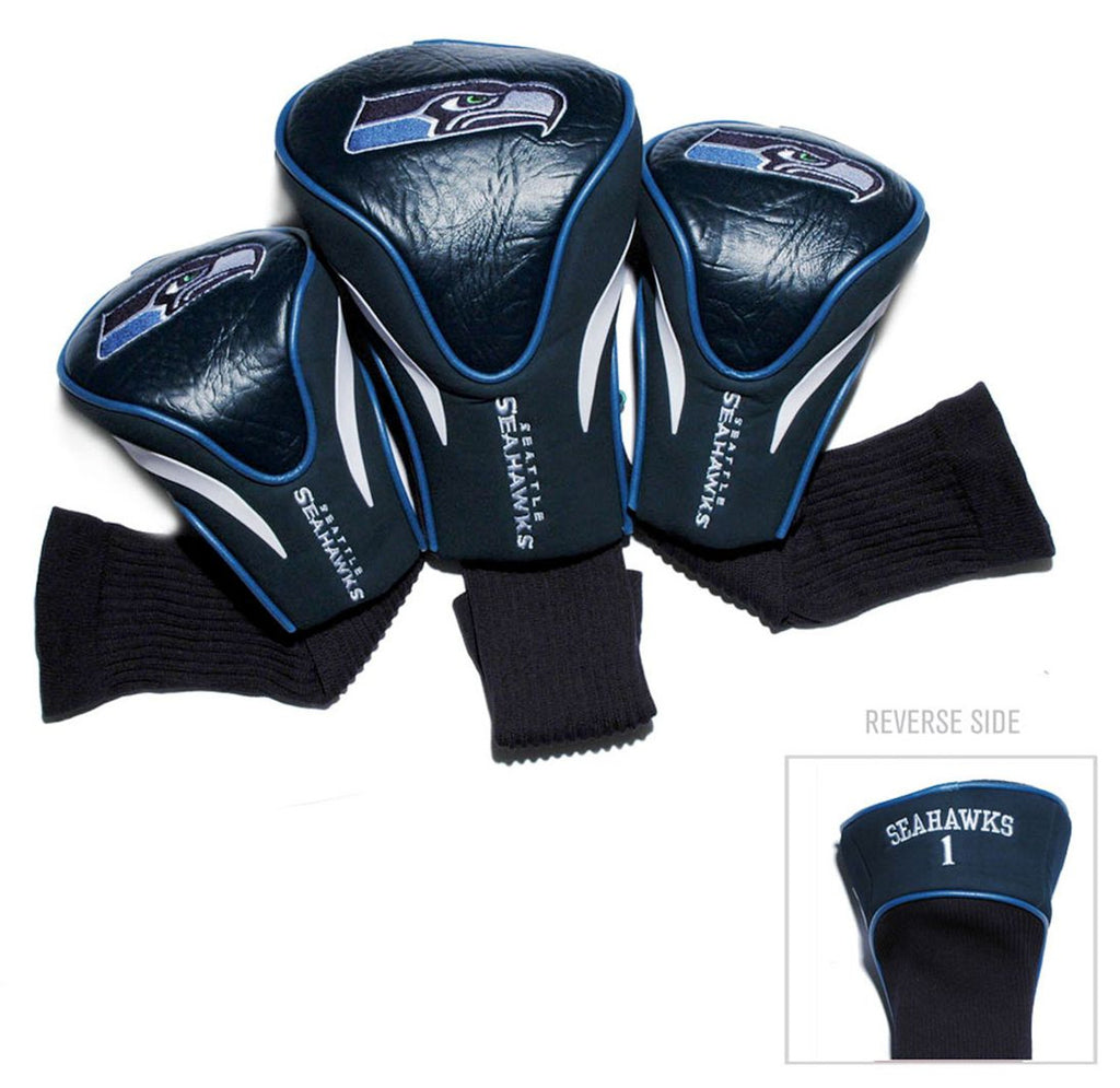 Seattle Seahawks Golf Club 3 Piece Contour Headcover Set - Team Golf
