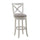 Accera 34'' Swivel Stool - Distressed Antique White - American Woodcrafters