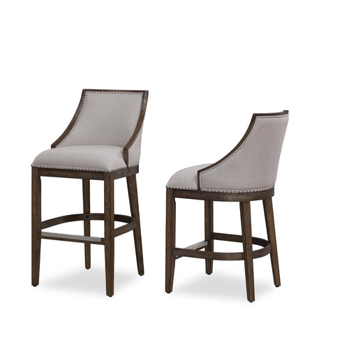 Brewer 30'' Stool - Drift Brown - American Woodcrafters
