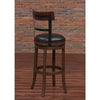Taranto 30'' Bar Swivel Stool - Washed Brown - American Woodcrafters