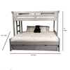 Stonebrook Twin Over Full 3/3 Over 4/6 Bunkbed - Light Distressed Antique Gray - American Woodcrafters