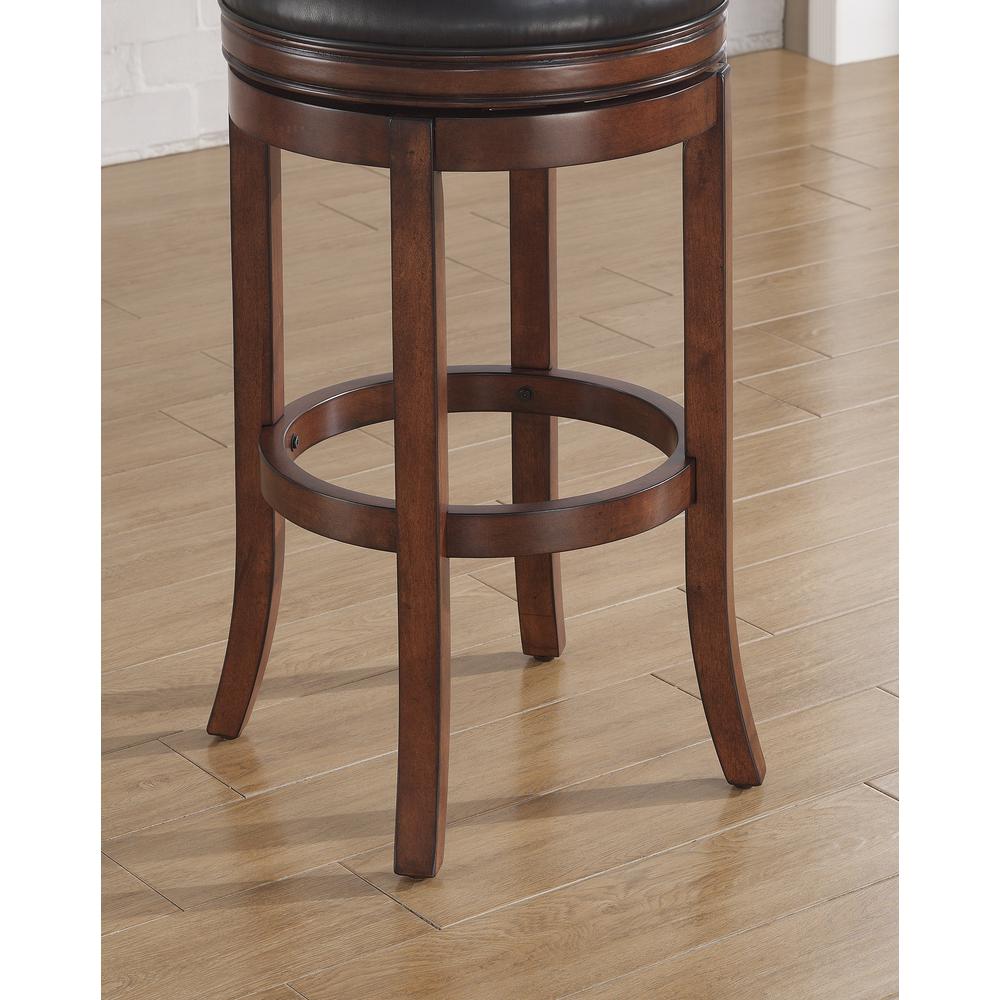 Stella 26'' Backless Swivel Stool - Medium Walnut - American Woodcrafters
