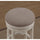 Aversa 26'' Backless Swivel Stool - Distressed Antique White - American Woodcrafters