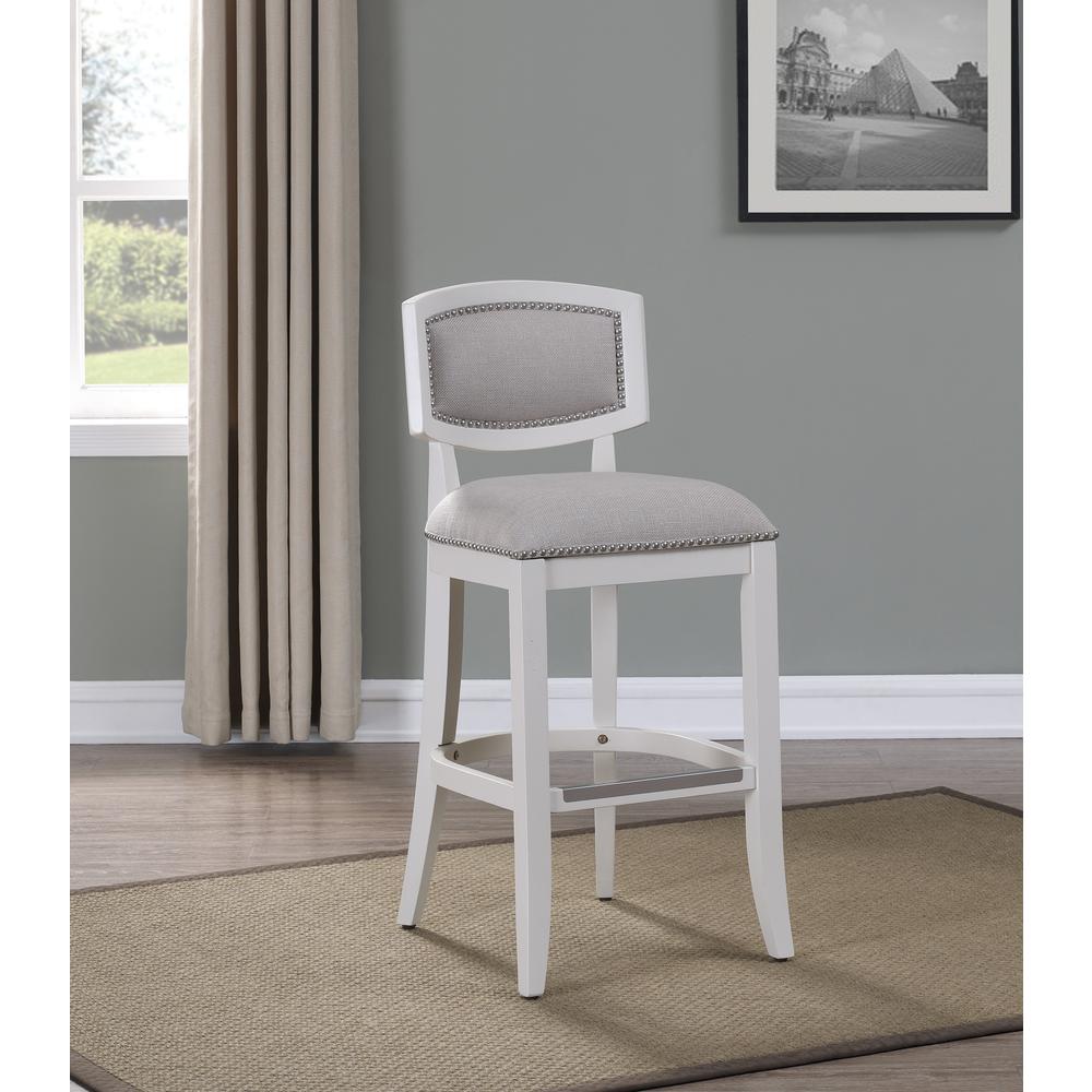 Beverly 26'' Stool - Off White Finish - American Woodcrafters