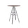 Stockton Round Pub Table - Slate Grey - Grey Oak Top - American Woodcrafters