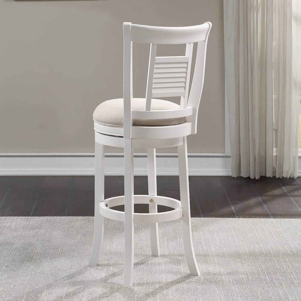 Palmer 30'' Swivel Stool - Antique White - American Woodcrafters