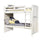 Twin Over Twin 3/3 Over 3/3 Bunkbed - without trundle  - White Cottage - American Woodcrafters