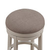 Aversa 30'' Backless Swivel Stool - Distressed Antique White - American Woodcrafters