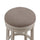 Aversa 30'' Backless Swivel Stool - Distressed Antique White - American Woodcrafters