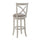 Accera 34'' Swivel Stool - Distressed Antique White - American Woodcrafters