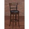 Taranto 30'' Bar Swivel Stool - Washed Brown - American Woodcrafters