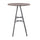Stockton Round Pub Table - Slate Grey - Grey Oak Top - American Woodcrafters