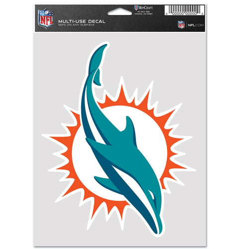 Miami Dolphins Decal Multi Use Fan Single - WinCraft