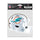 Miami Dolphins Decal 3.75x5 Helmet Fan - WinCraft