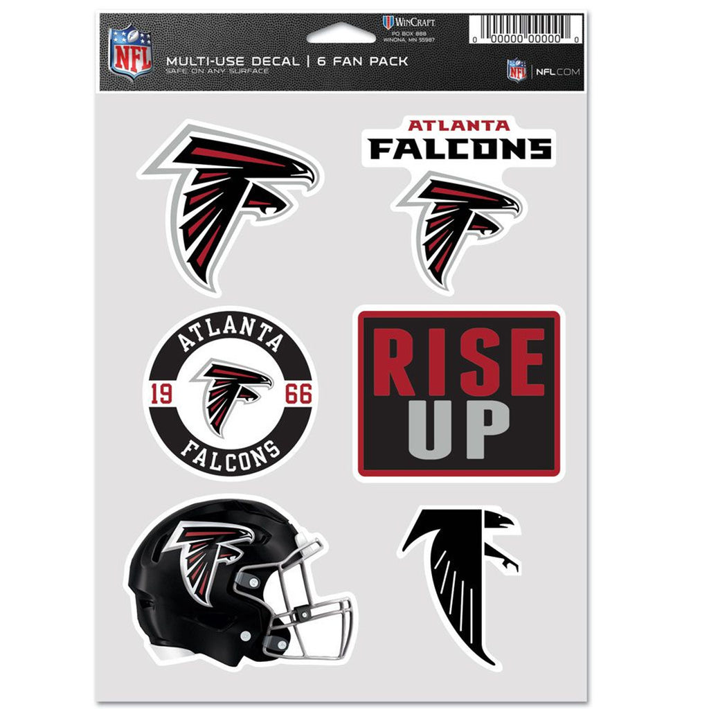 Atlanta Falcons Decal Multi Use Fan 6 Pack - Wincraft