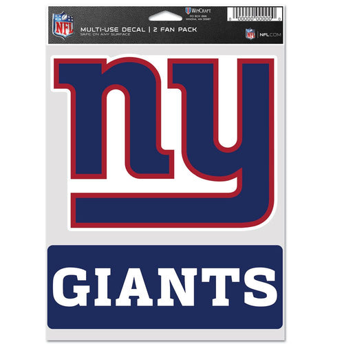 New York Giants Decal Multi Use Fan 2 Pack - WinCraft