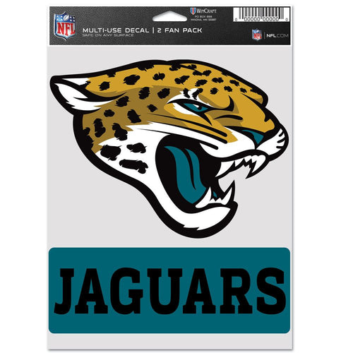 Jacksonville Jaguars Decal Multi Use Fan 2 Pack - WinCraft