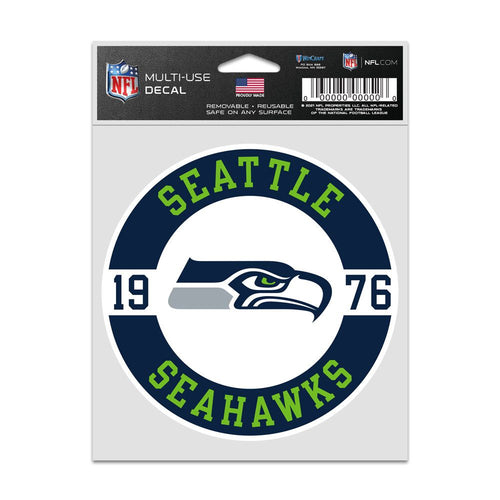 Seattle Seahawks Decal 3.75x5 Patch Fan - WinCraft