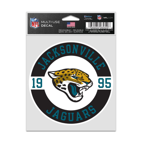 Jacksonville Jaguars Decal 3.75x5 Patch Fan - WinCraft