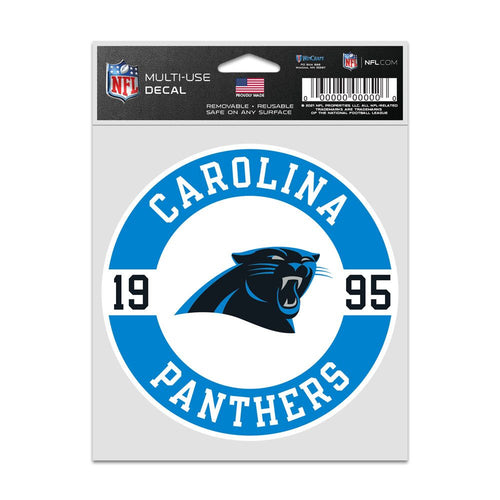 Carolina Panthers Decal 3.75x5 Patch Fan - WinCraft