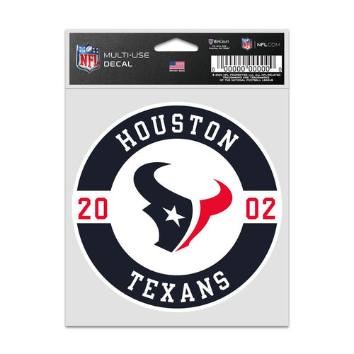 Houston Texans Decal 3.75x5 Patch Fan - WinCraft