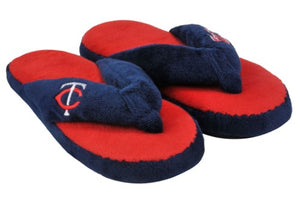 Minnesota Twins Slipper - Women Thong Flip Flop - (1 Pair) - L -