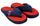 Minnesota Twins Slipper - Women Thong Flip Flop - (1 Pair) - L -