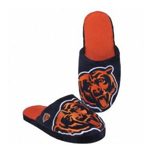 Chicago Bears Slippers - Big Logo Stripe (1 Pair) - M CO -