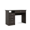 Walden Desk with 5 Drawers, Dark Chocolate - Tvilum
