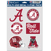 Alabama Crimson Tide Decal Multi Use Fan 6 Pack - WinCraft