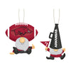 Arkansas Razorbacks Ornament Gnome Fan 2 Pack - Evergreen Enterprises