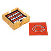 Chicago Bears Coaster Set 4 Piece with Wood Caddy - Evergreen Enterprises