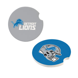 Detroit Lions Car Coaster Set 2 Pack Periodic Restock - Evergreen Enterprises