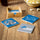 Detroit Lions Coaster Set 4 Piece with Wood Caddy - Evergreen Enterprises