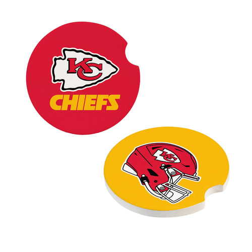 Kansas City Chiefs Car Coaster Set 2 Pack Periodic Restock - Evergreen Enterprises