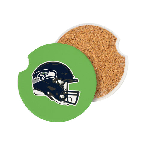 Seattle Seahawks Car Coaster Set 2 Pack Periodic Restock - Evergreen Enterprises