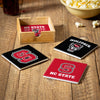 North Carolina State Wolfpack Coaster Set 4 Piece with Wood Caddy - Evergreen Enterprises