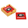 Georgia Bulldogs Coaster Set 4 Piece with Wood Caddy - Evergreen Enterprises