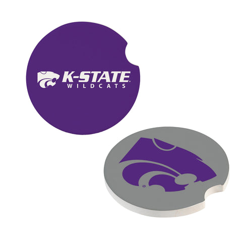 Kansas State Wildcats Car Coaster Set 2 Pack Periodic Restock - Evergreen Enterprises