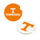 Tennessee Volunteers Car Coaster Set 2 Pack Periodic Restock - Evergreen Enterprises