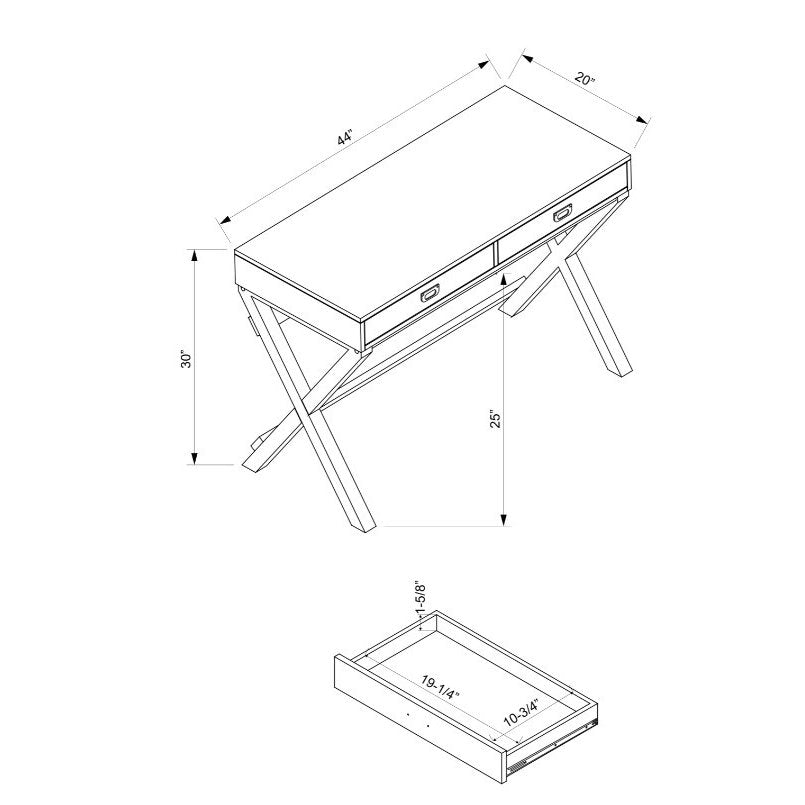 Peggy Black Writing Desk - Linon