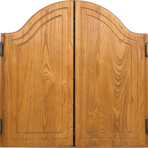 Action 40-0255 Arched Oak Cabinet - Oak Dart Cabinets