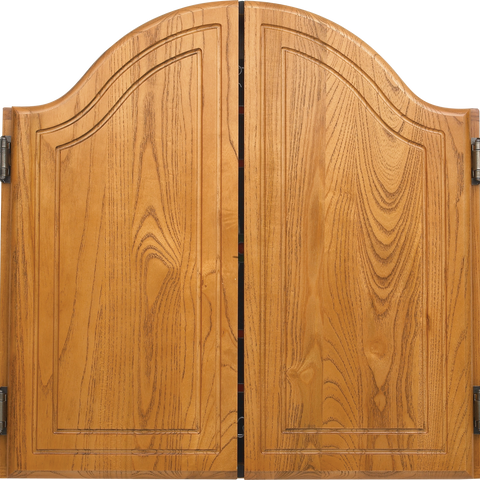 Action 40-0255 Arched Oak Cabinet - Oak Dart Cabinets