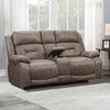 Aria Power Recliner Console - Desert Sand - Steve Silver