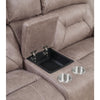Aria Power Recliner Console - Desert Sand - Steve Silver