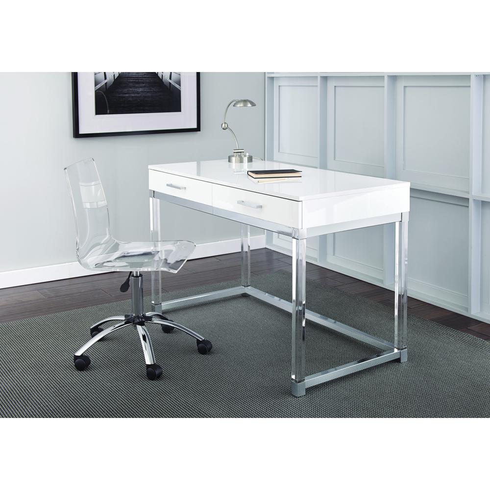 Everett Desk, White - Steve Silver