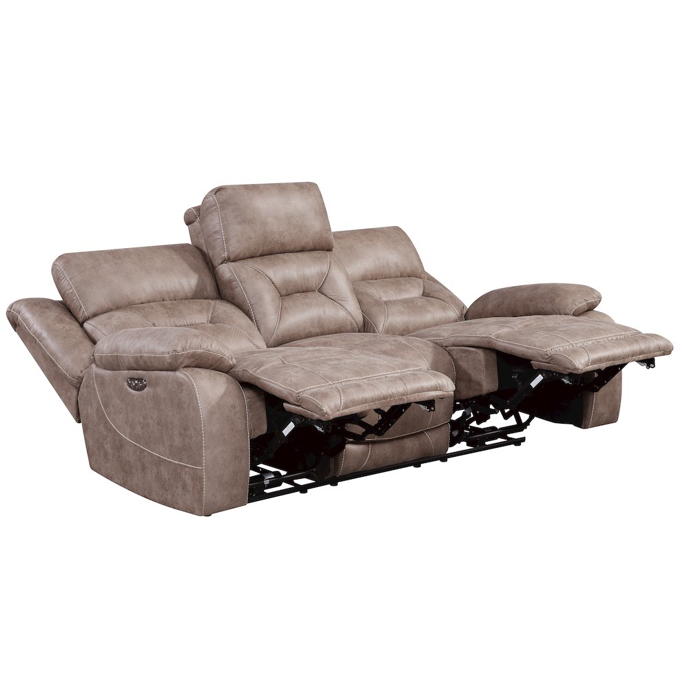 Aria Power Recliner Sofa - Desert Sand - Steve Silver
