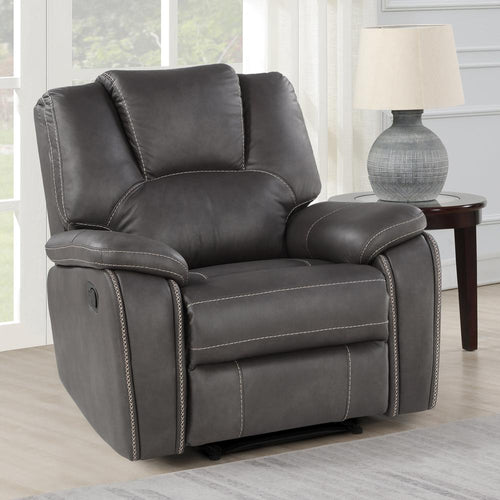 Katrine Manual Recliner - Charcoal - Steve Silver