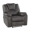 Katrine Manual Recliner - Charcoal - Steve Silver